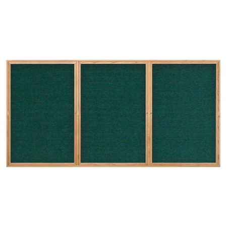 Open Faced Easy Tack Board,60x36,Grey Fabric/Bronze